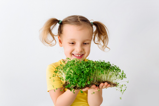 Create a Healthy Relationship Between Your Child and Microgreens